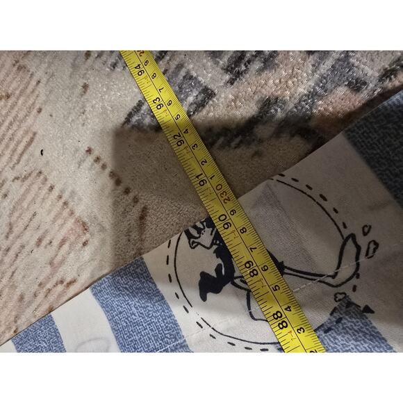 Vintage Looney Tunes Flat Sheet 90 X 68 1996 Warner Bros Bugs Bunny Taz Daffy - Picture 9 of 10